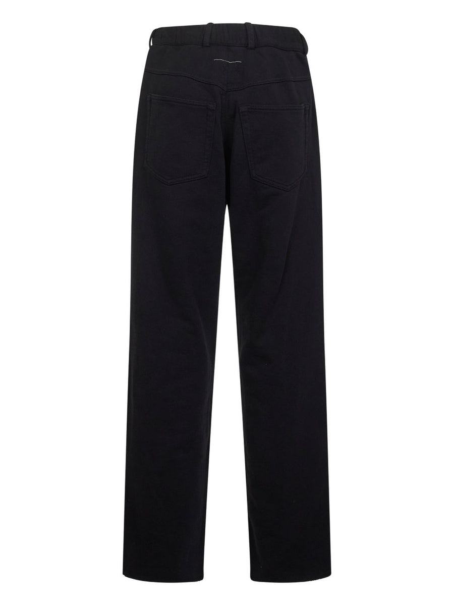 MM6 Maison Margiela Cotton Trousers for Women - Breathable 100% Cotton, Concealed Closure, Modern Tailoring