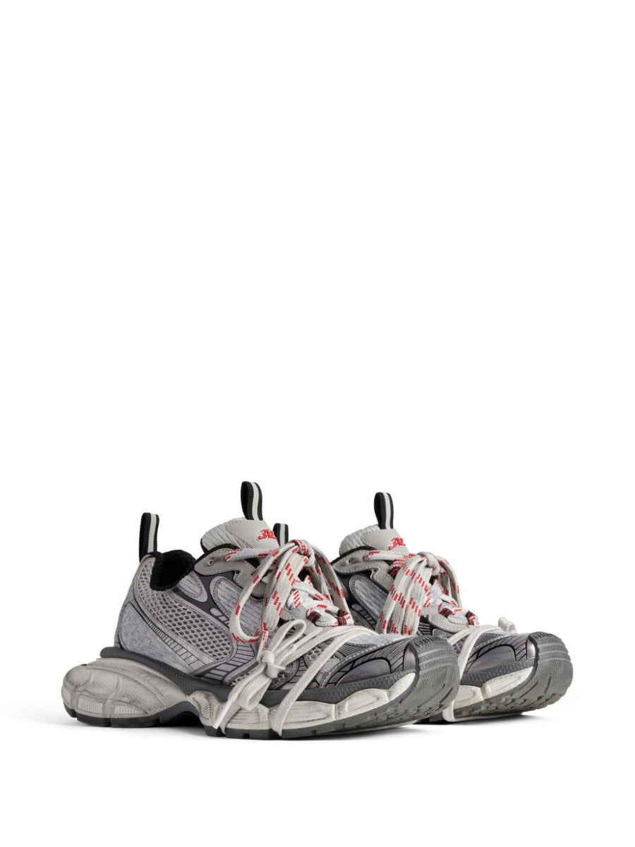 Balenciaga 3XL Sneakers Oversized Statement Grey With Reflective Mesh Panelling For Fashion-Forward Men