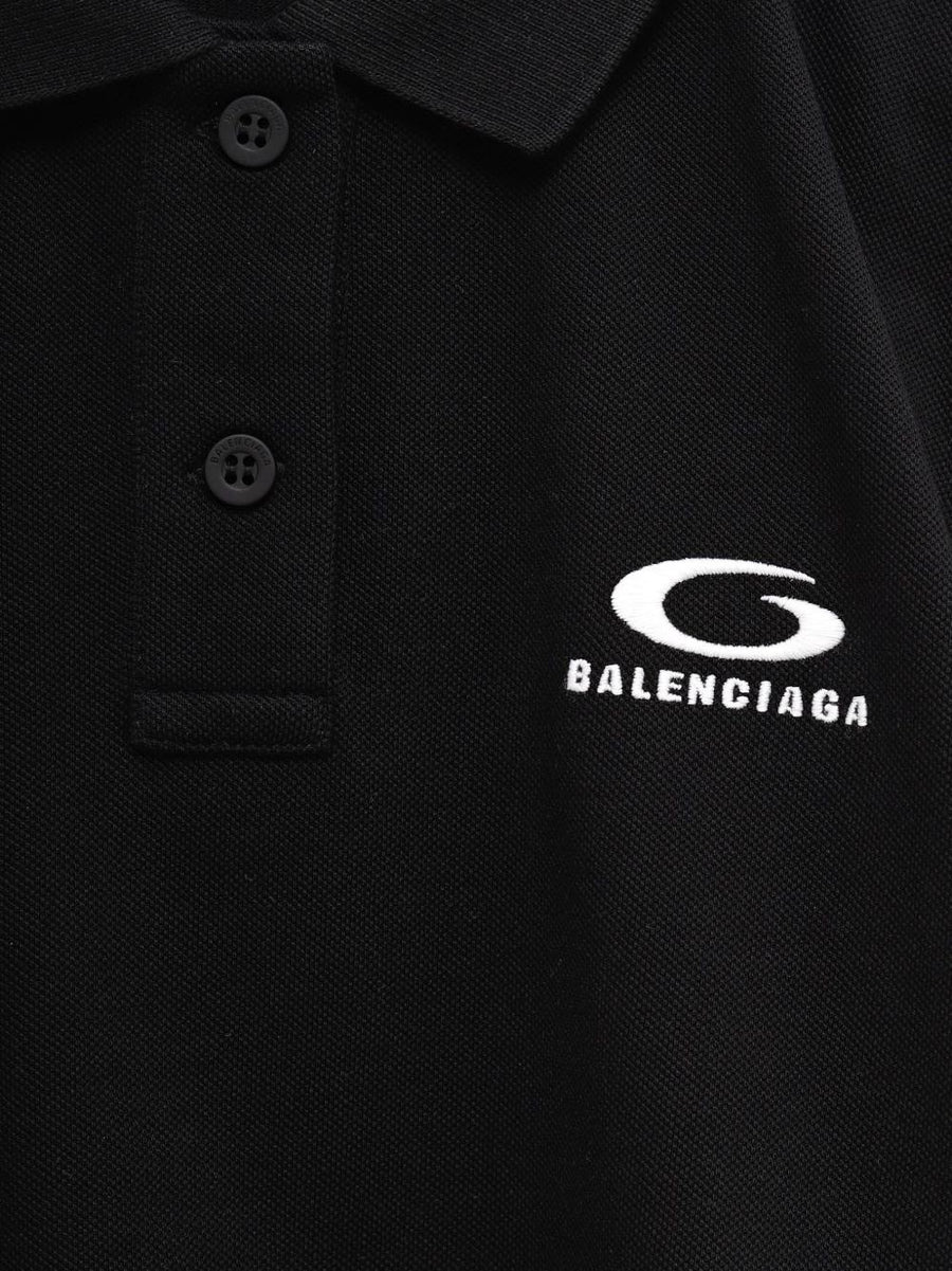 Balenciaga Logo Polo Shirt For Women 100 Percent Cotton Breathable Everyday Luxury Premium Quality