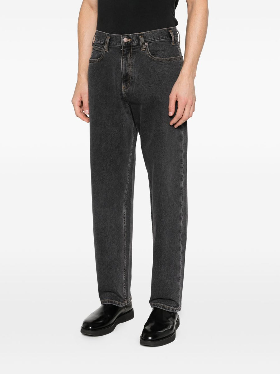 Emporio Armani Denim Jeans For Men Grey With Regular Fit Straight Leg For Everyday Luxury