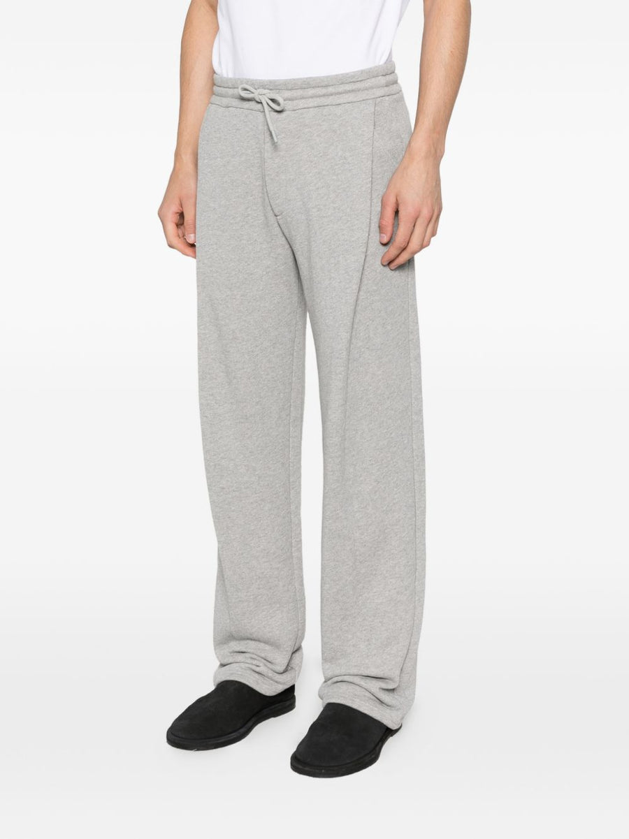 Emporio Armani Cotton Sweatpants For Men Grey Premium Luxury Comfort Straight Leg