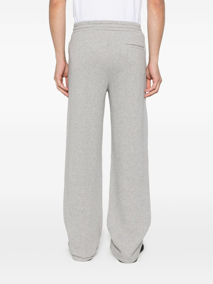Emporio Armani Cotton Sweatpants For Men Grey Premium Luxury Comfort Straight Leg