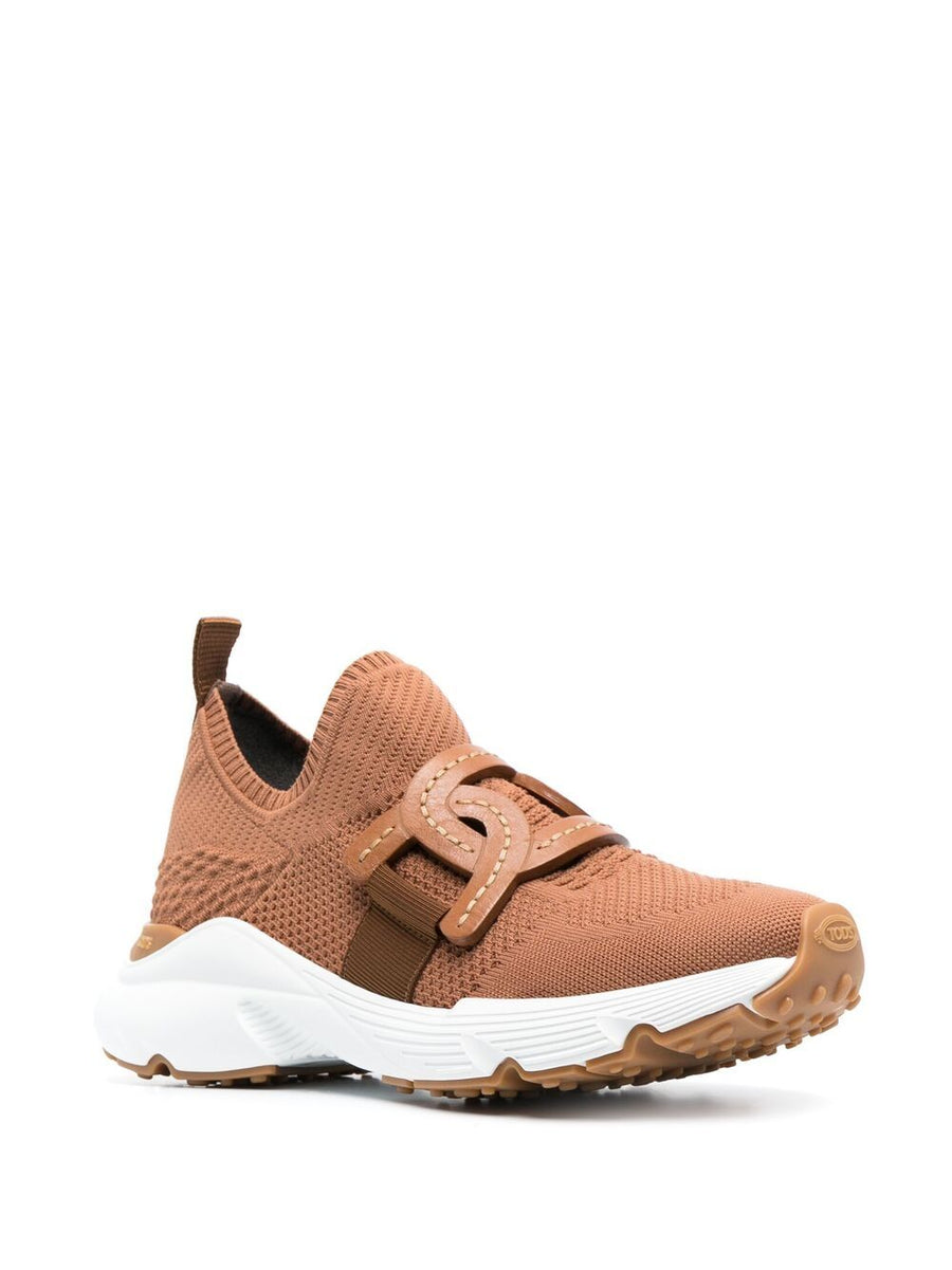 Tod's Kate Sneakers Technical Knit Camel For Women Effortless Slip On Comfort Luxury Style