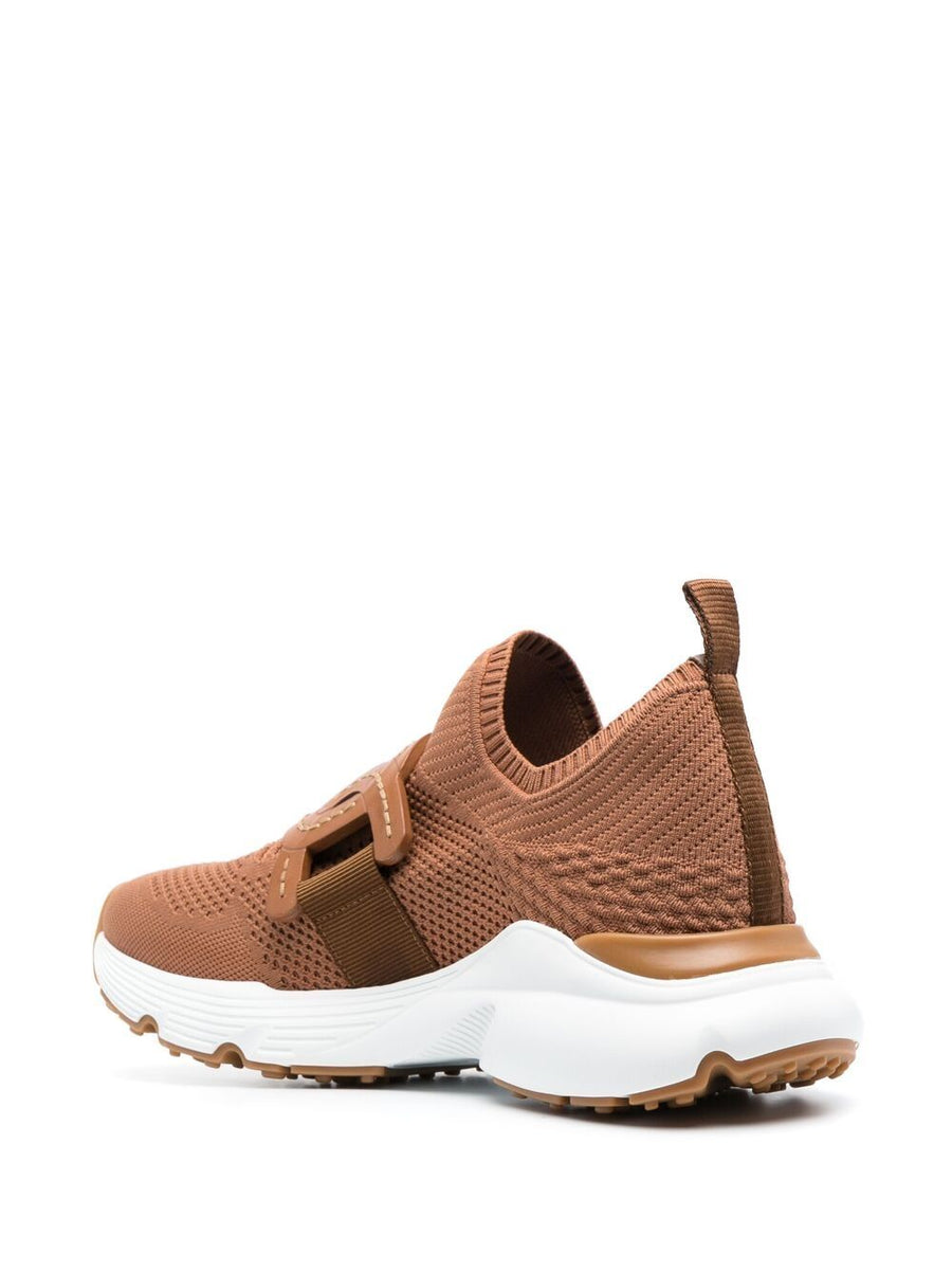 Tod's Kate Sneakers Technical Knit Camel For Women Effortless Slip On Comfort Luxury Style