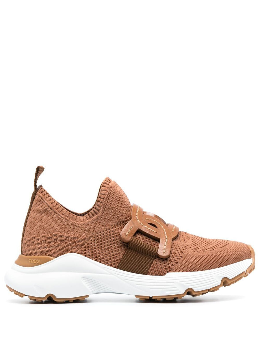 Tod's Kate Sneakers Technical Knit Camel For Women Effortless Slip On Comfort Luxury Style