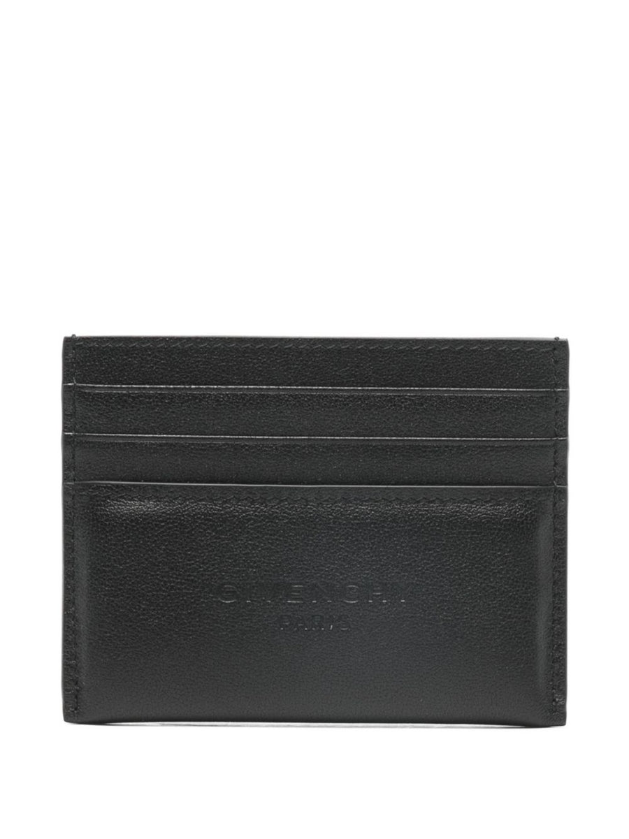 Givenchy Antigona Stamped Card Holder In Leather For Men Minimalist Luxury Black Calf Leather