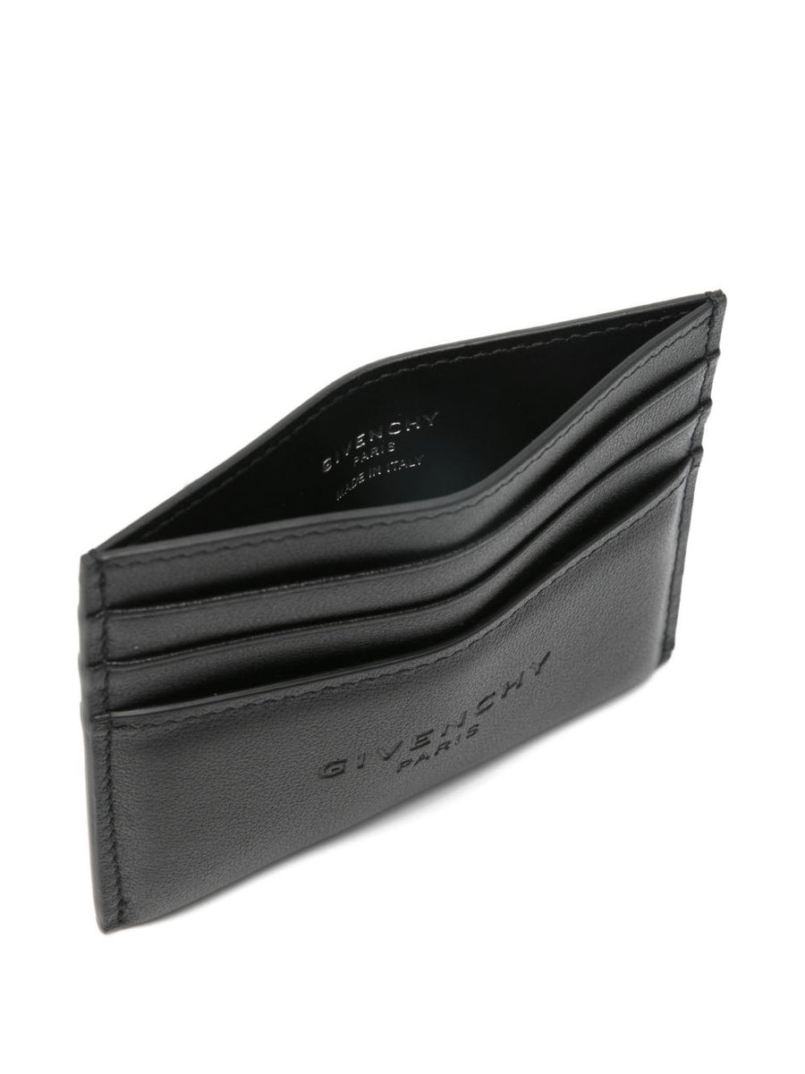 Givenchy Antigona Stamped Card Holder In Leather For Men Minimalist Luxury Black Calf Leather