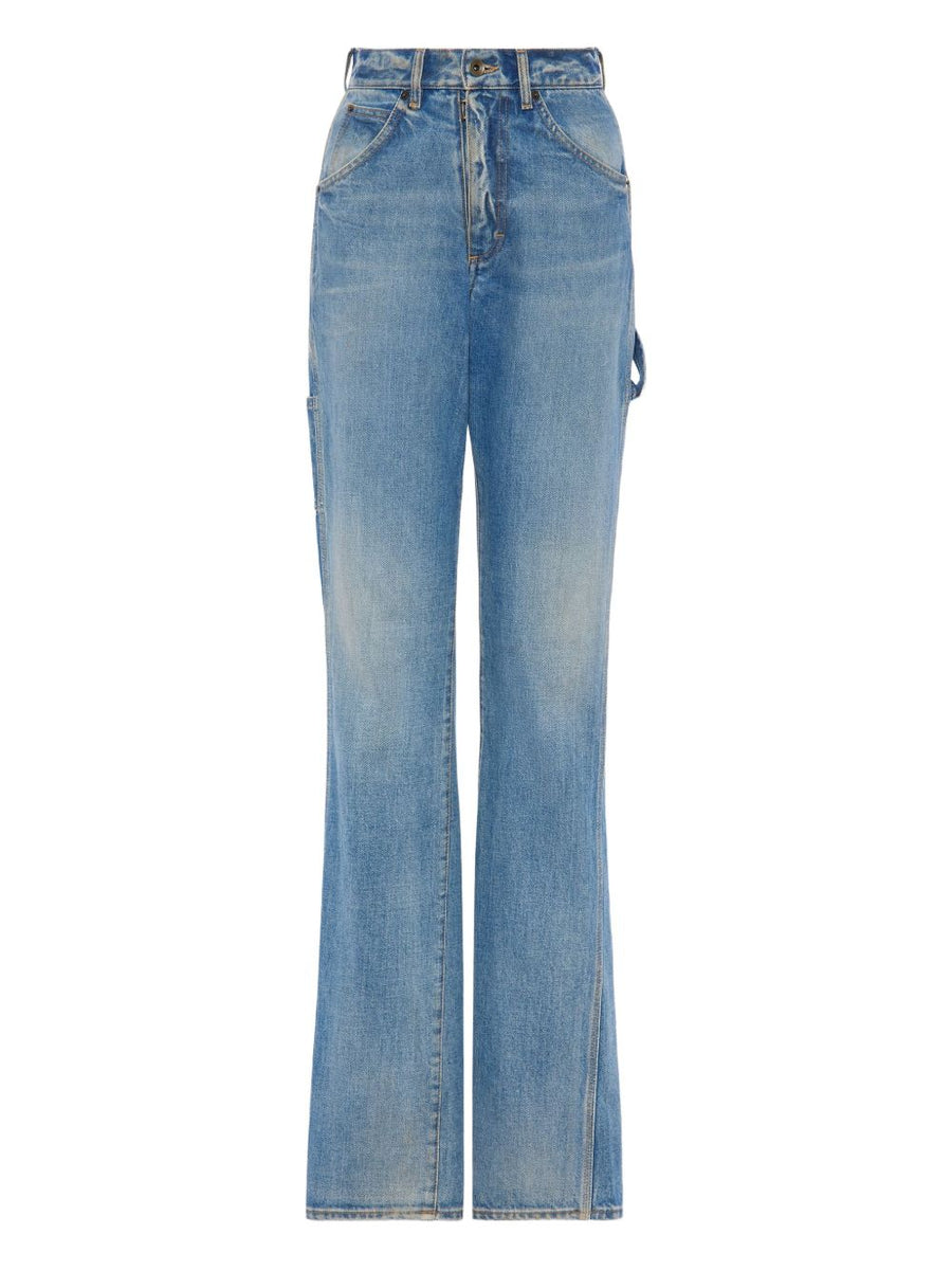 Maison Margiela Light Blue Denim Jeans For Women With Refined Straight Leg Fit And Everyday Versatility