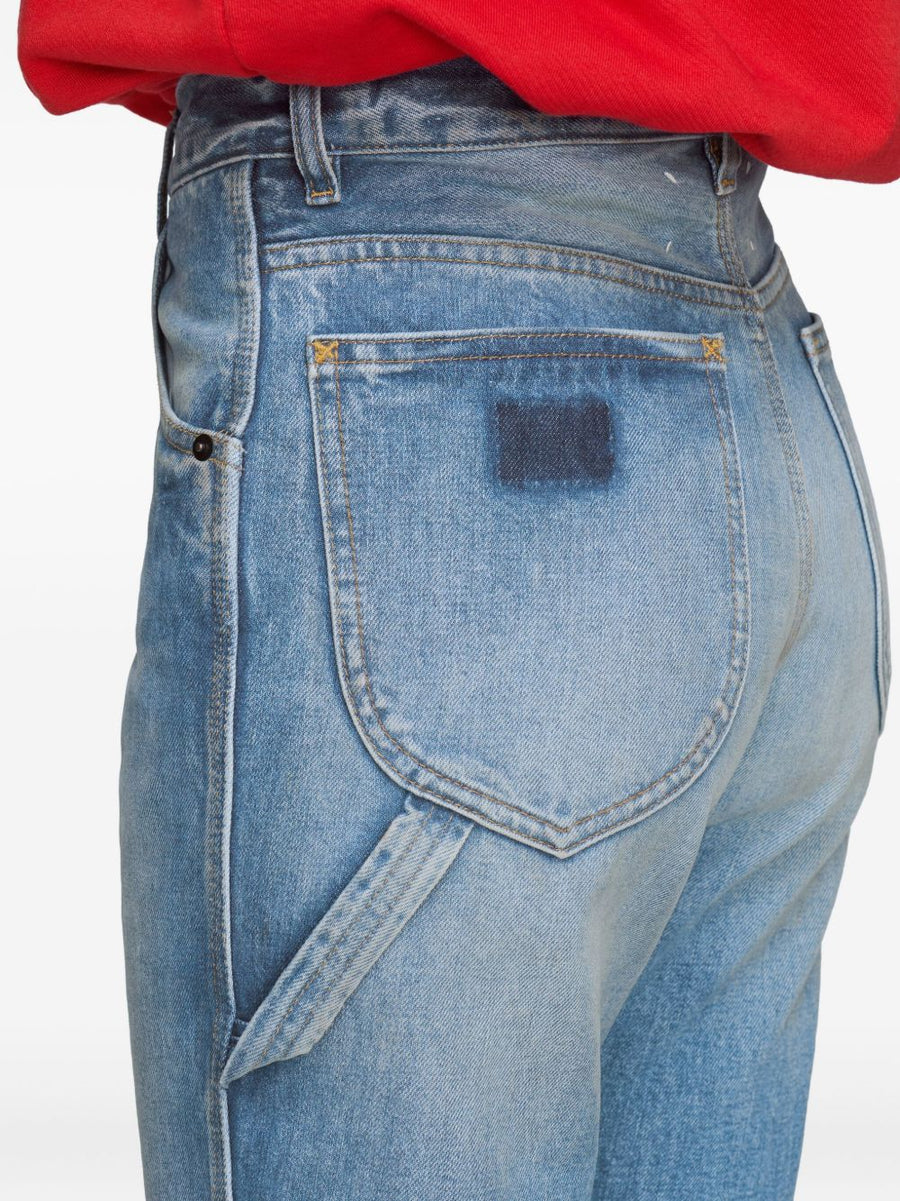 Maison Margiela Light Blue Denim Jeans For Women With Refined Straight Leg Fit And Everyday Versatility