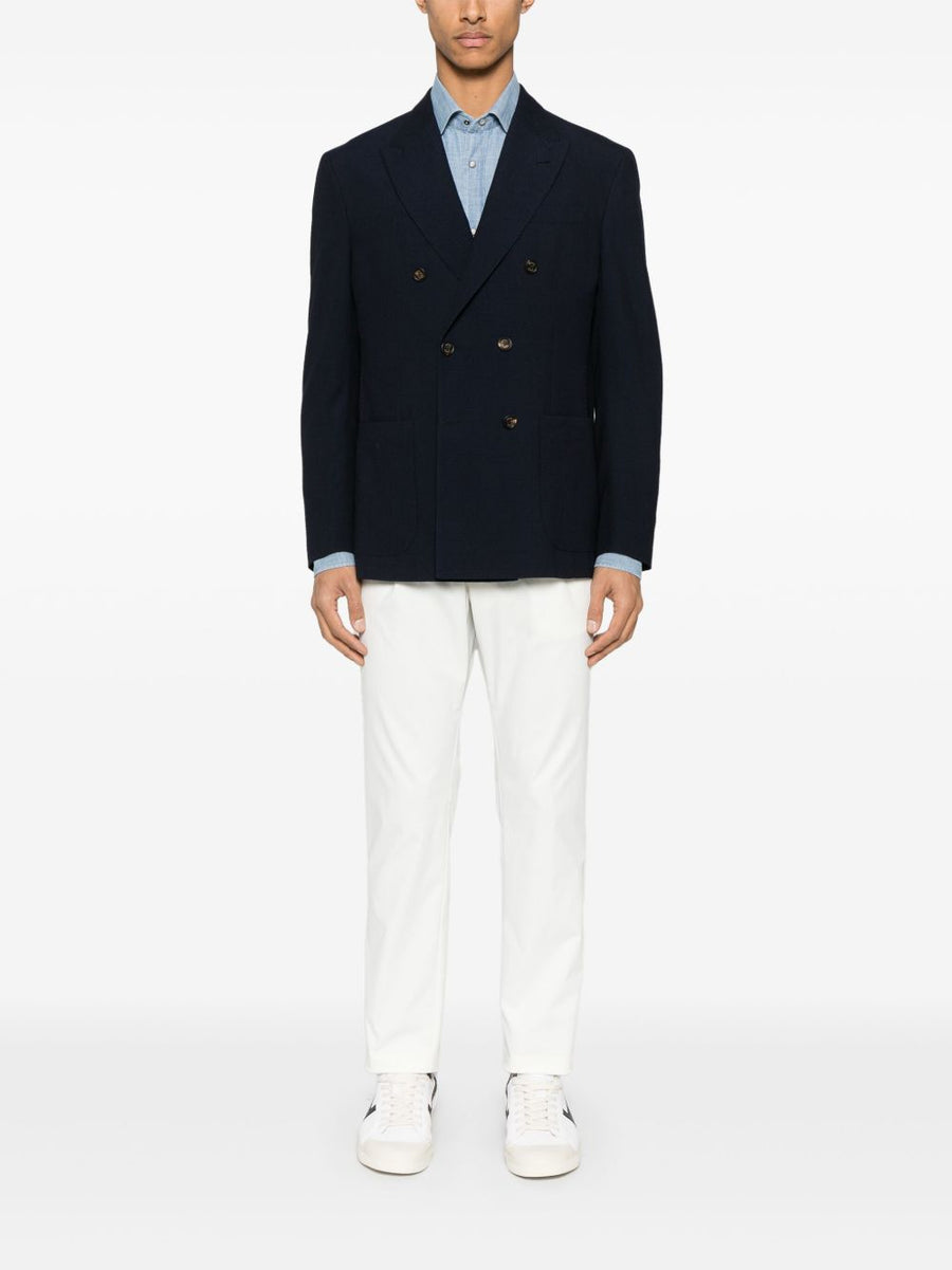Herno Cotton Trousers For Men Versatile Everyday Comfort With Classic Silhouette In Light Beige