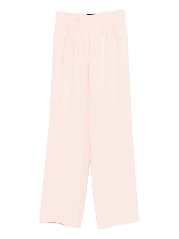 Elasticated Trousers By Emporio Armani For Women Wide Leg Comfort Elastic Waist Day To Night Chic