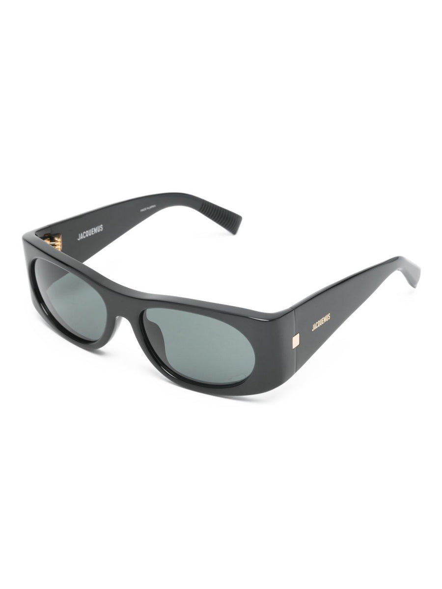 Jacquemus Capri Jac55 Sunglasses For Women Luxurious Square Acetate Frame With Adjustable Nose Pads