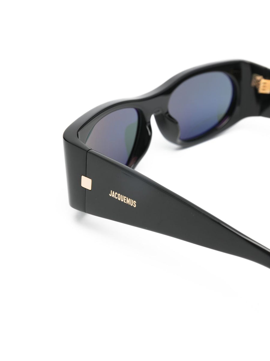 Jacquemus Capri Jac55 Sunglasses For Women Luxurious Square Acetate Frame With Adjustable Nose Pads