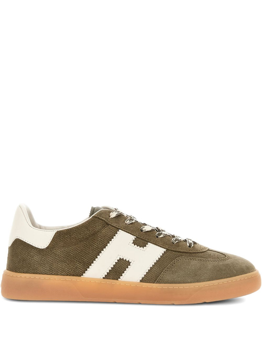 Hogan Cool Leather Sneakers Olive Green For Men Premium Everyday Comfort And Style