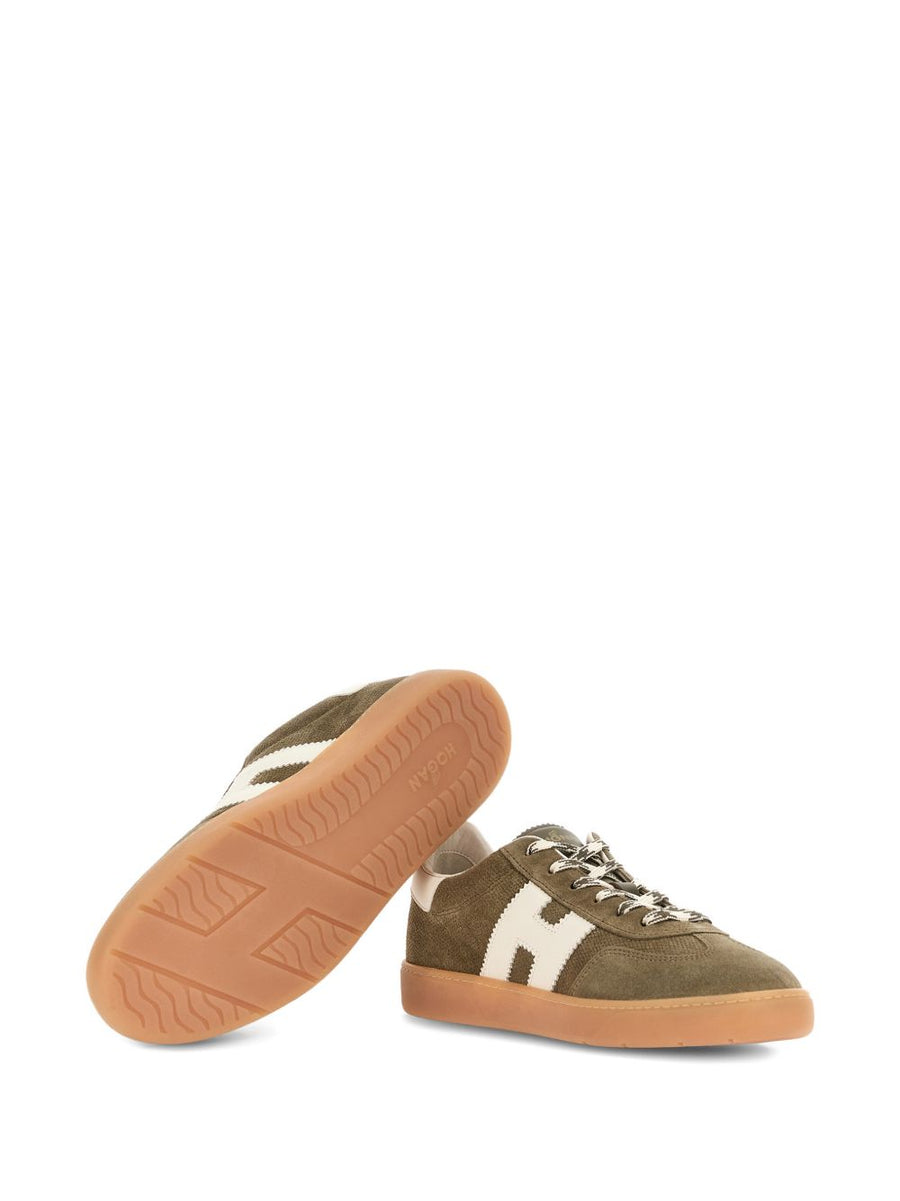 Hogan Cool Leather Sneakers Olive Green For Men Premium Everyday Comfort And Style