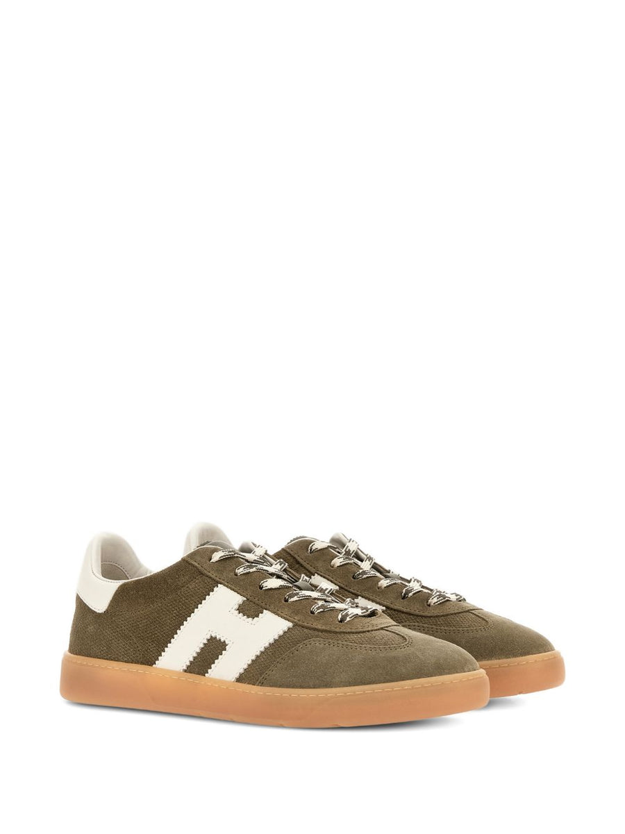 Hogan Cool Leather Sneakers Olive Green For Men Premium Everyday Comfort And Style