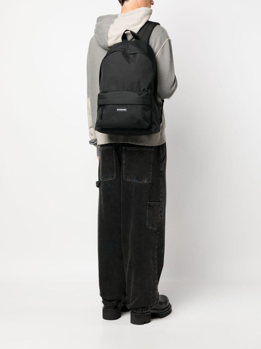 Balenciaga Explorer Backpack Recycled Nylon Luxury All Around Zip Front Pocket For Men Everyday