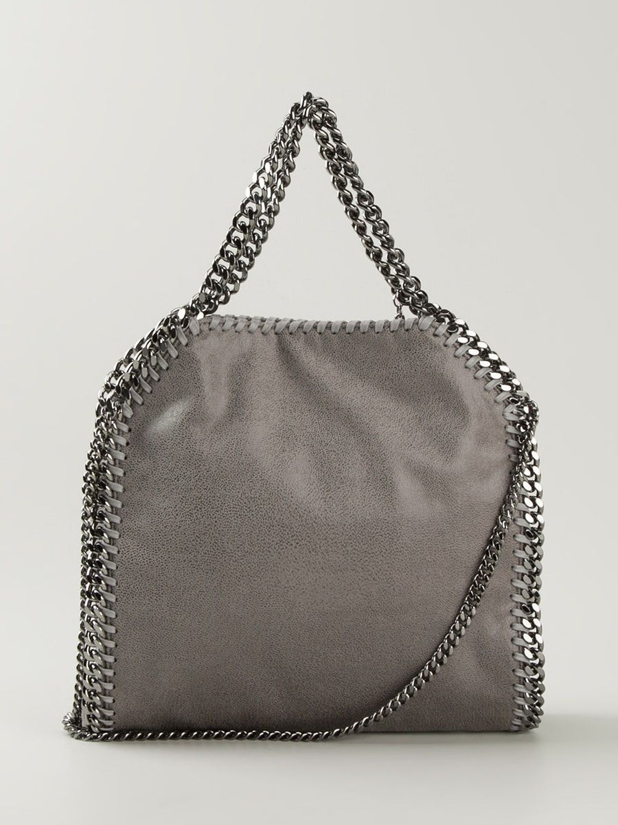 Stella McCartney Grey Mini Falabella Tote Bag Handbag Luxury