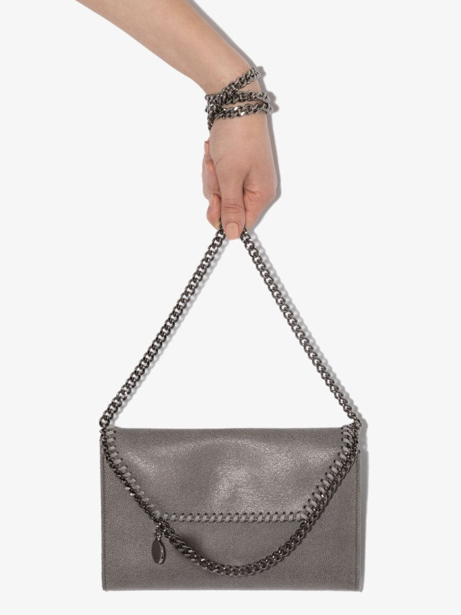 Stella McCartney Falabella Wallet On Chain Crossbody Bag Grey For Women Evening Elegance