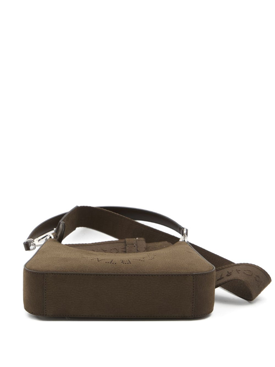 Stella McCartney Brown Logo Shoulder Bag With Removable Strap And Top Handle For Women