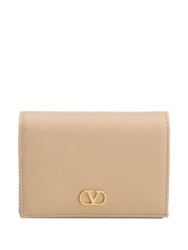 Valentino Garavani-VLogo Signature Grainy Calfskin Wallet
