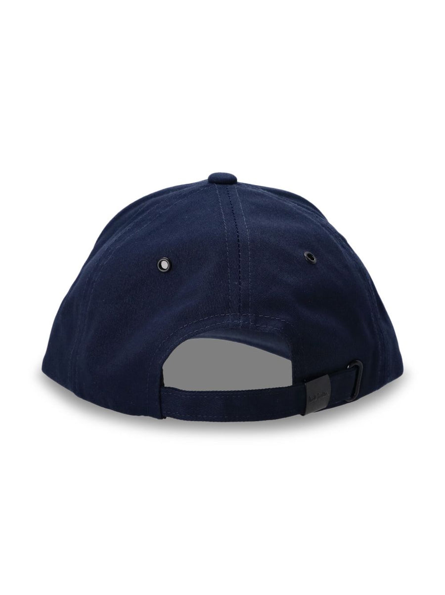 Paul Smith Zebra Logo Baseball Cap Navy One Hundred Percent Organic Cotton Adjustable Back Strap For Men