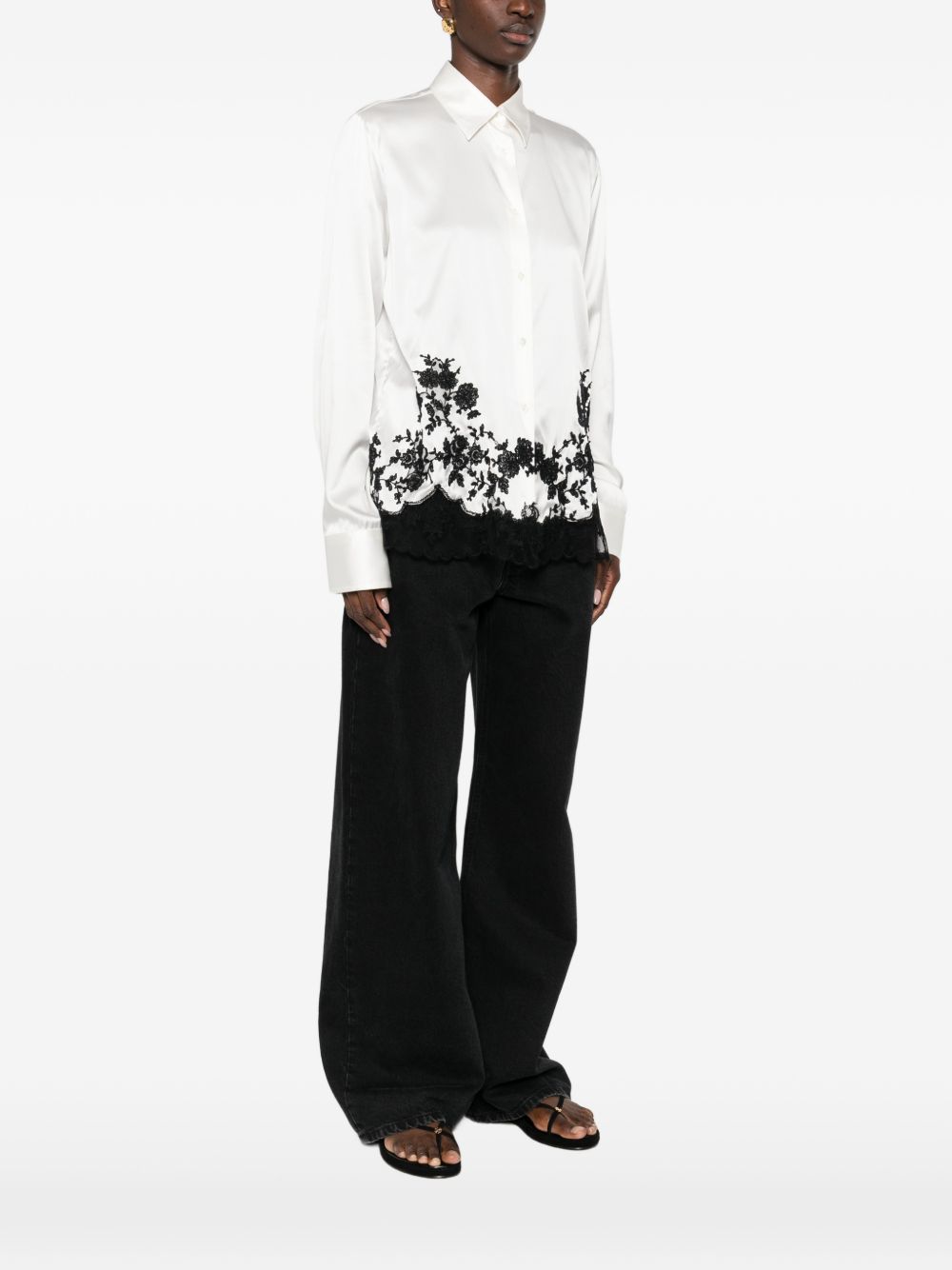Ermanno Scervino Silk embroidered shirt