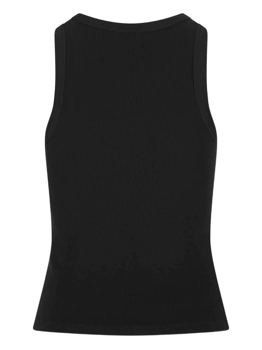 Givenchy Logo Cotton Tank Top For Women Luxurious Breathable Black Premium Ribbed Texture