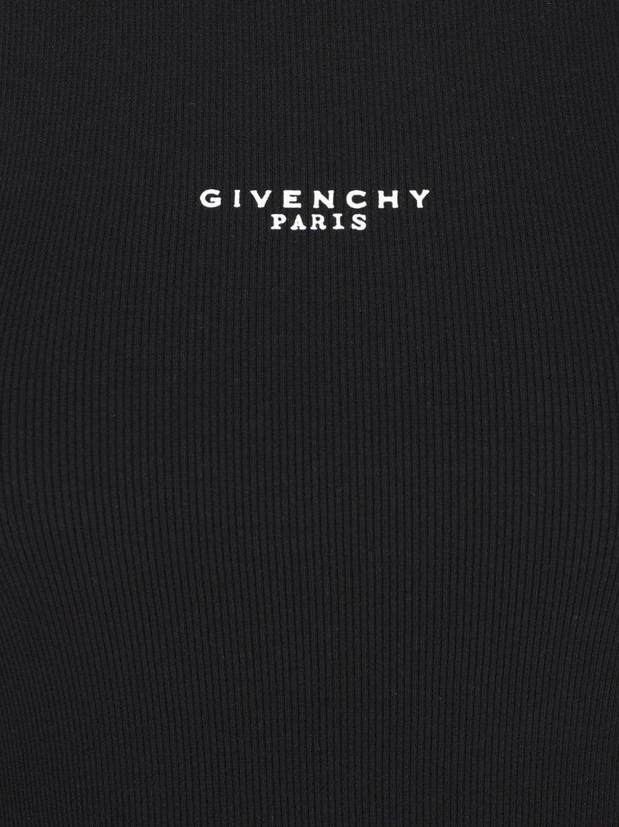 Givenchy Logo Cotton Tank Top For Women Luxurious Breathable Black Premium Ribbed Texture