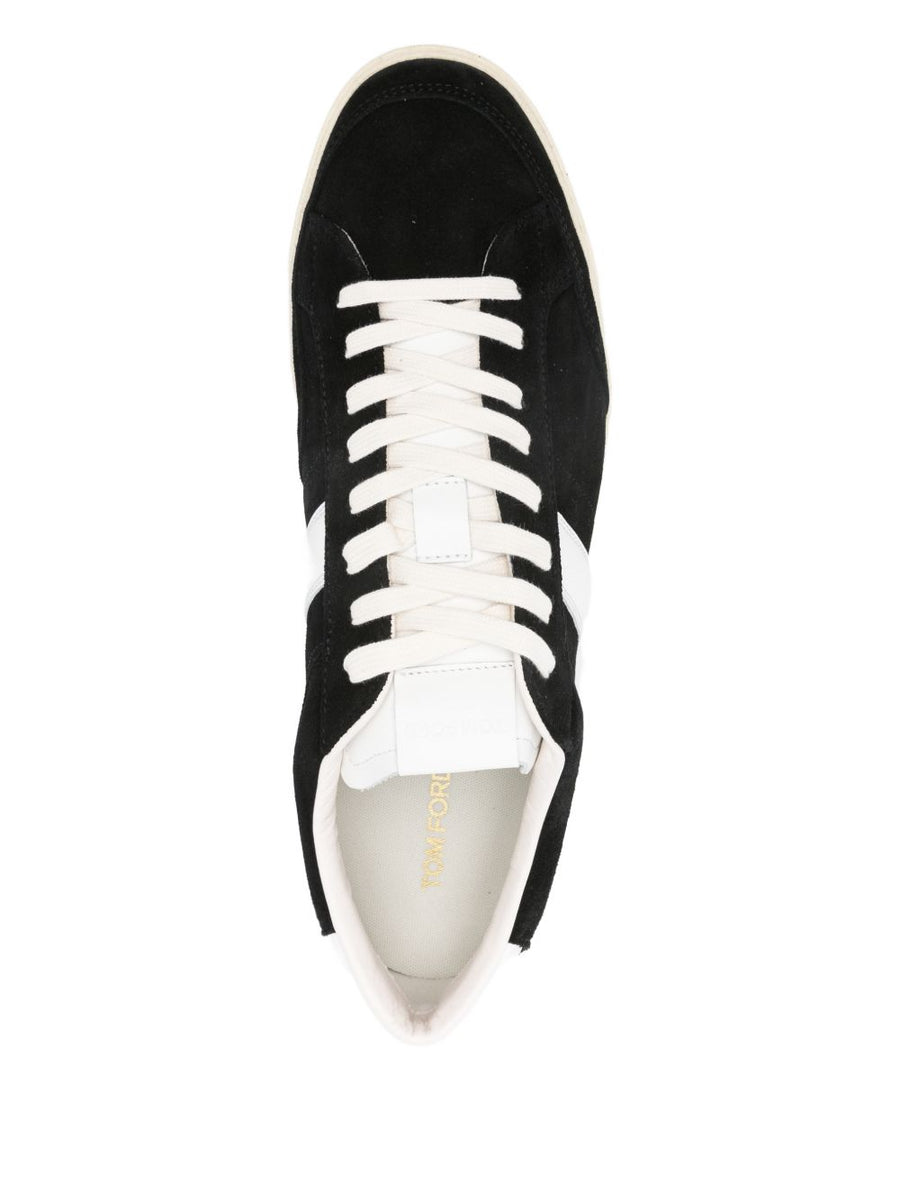 Tom Ford Suede Blake Sneaker Luxury Calf Suede Upper With Black Stripe For Men Premium Craftsmanship