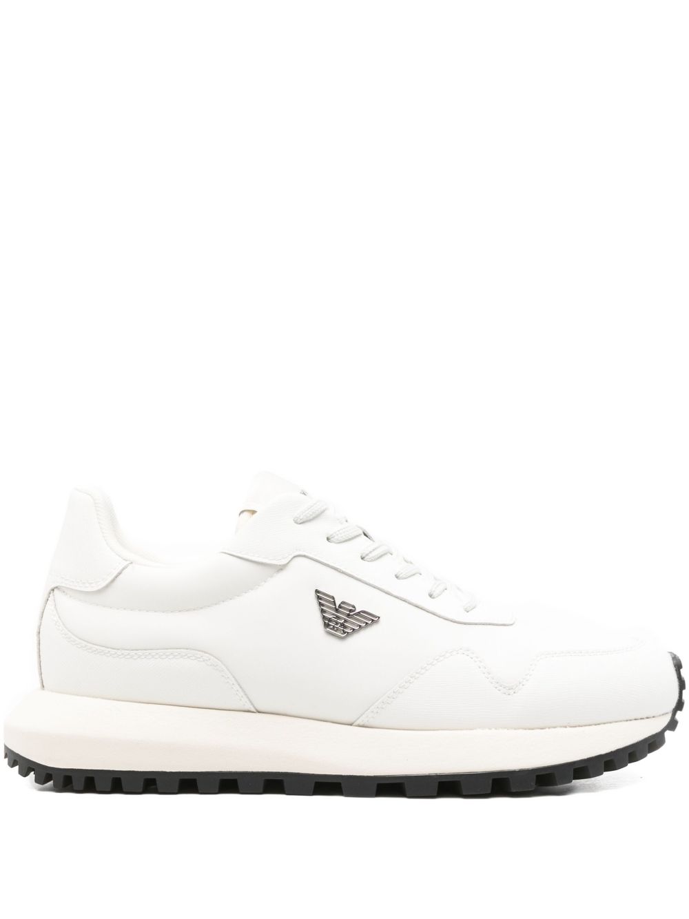 Emporio Armani ASV Regenerated Saffiano Leather Sneakers