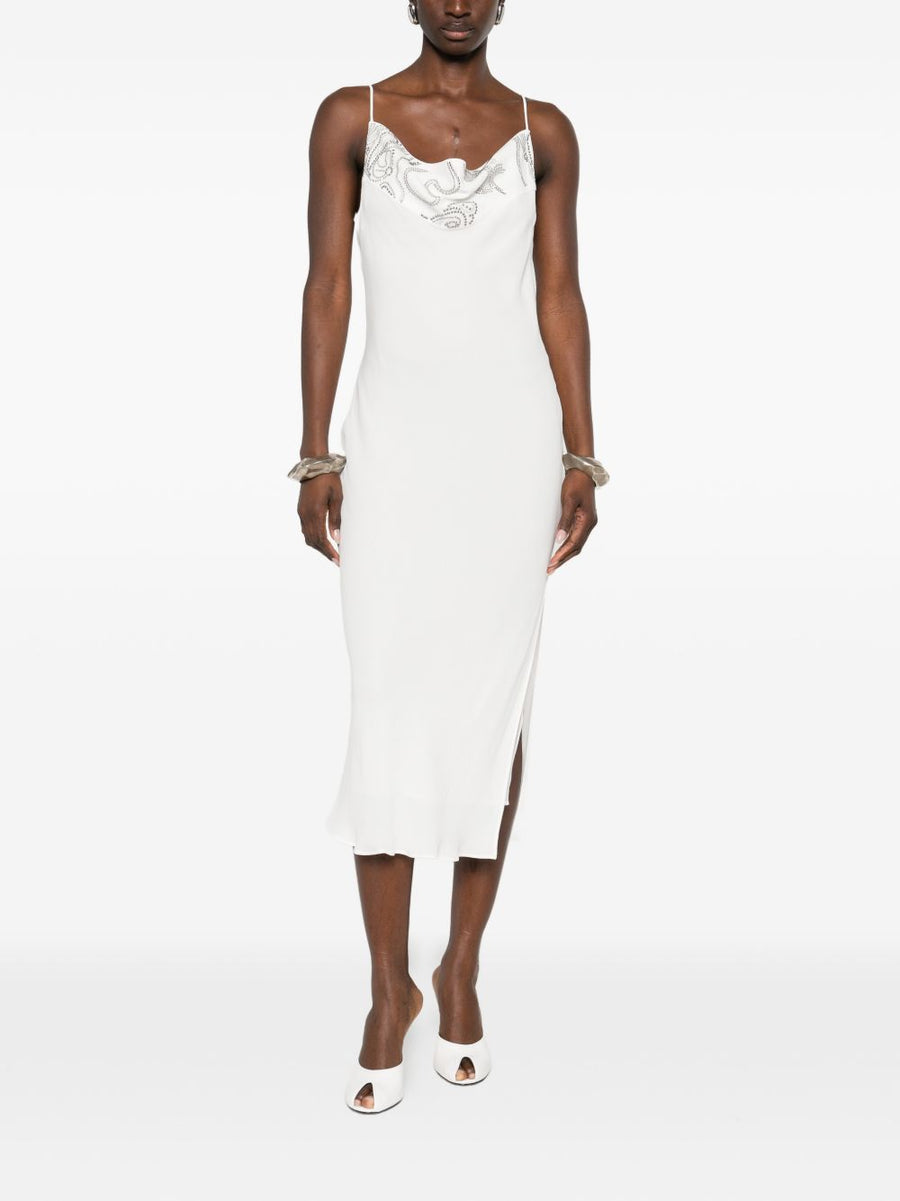 IRO Ophye Long Dress For Women Sleek Sleeveless Silhouette With White Embellishment