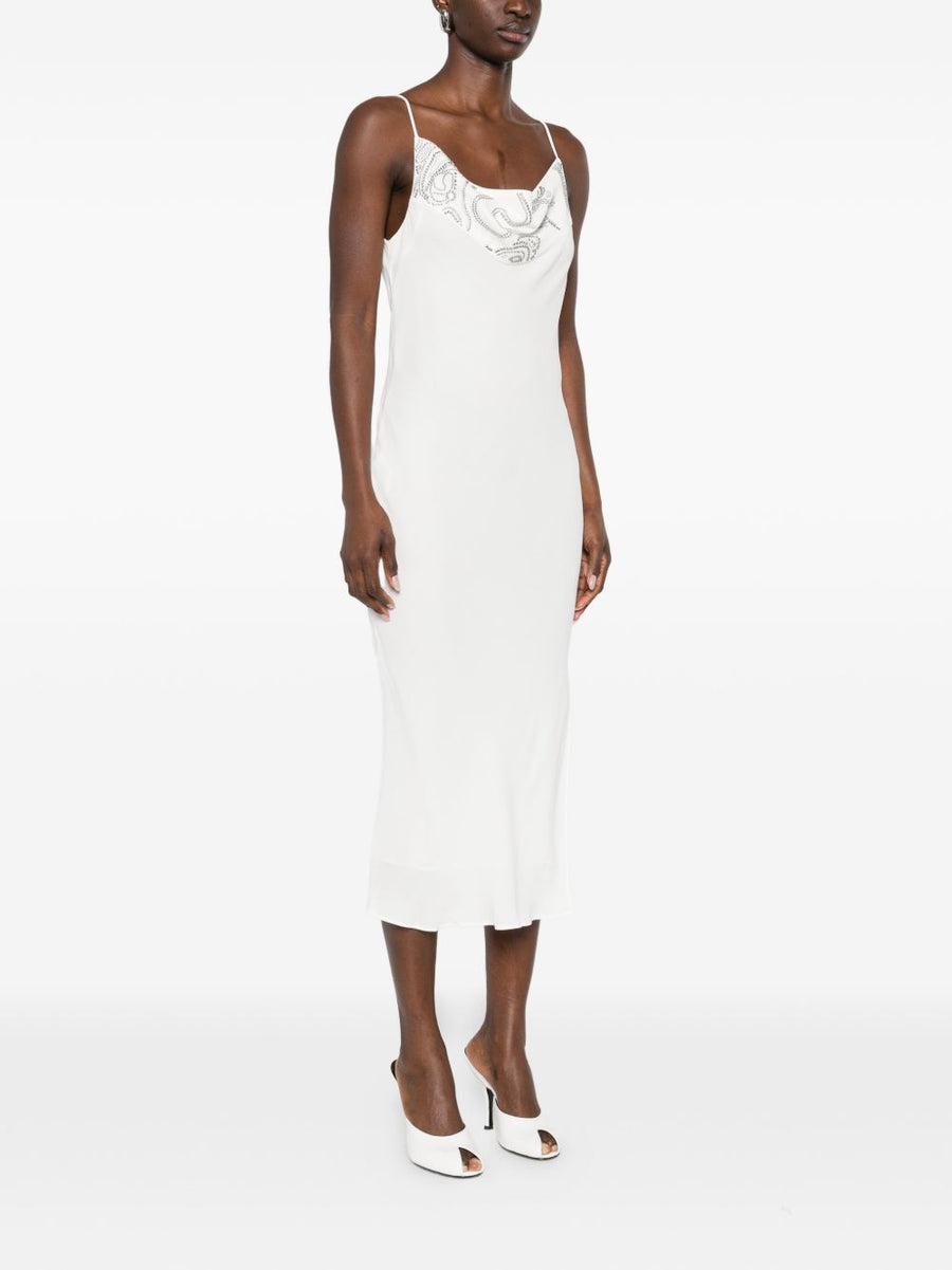 IRO Ophye Long Dress For Women Sleek Sleeveless Silhouette With White Embellishment