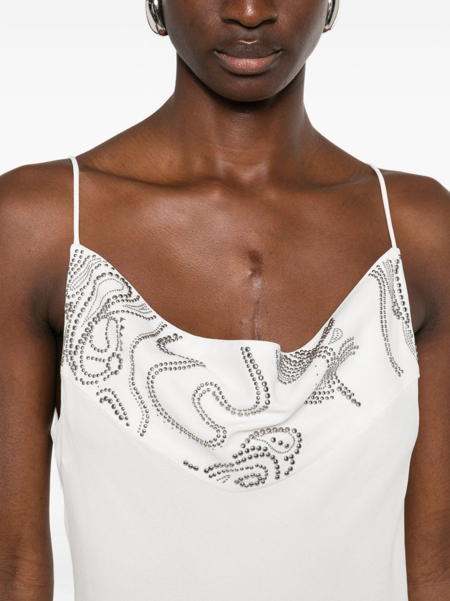 IRO Ophye Long Dress For Women Sleek Sleeveless Silhouette With White Embellishment