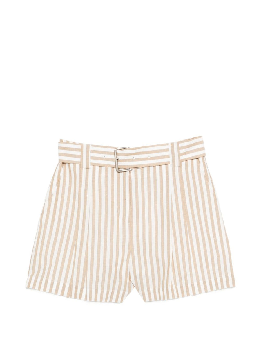 Iro Anemone striped cotton shorts