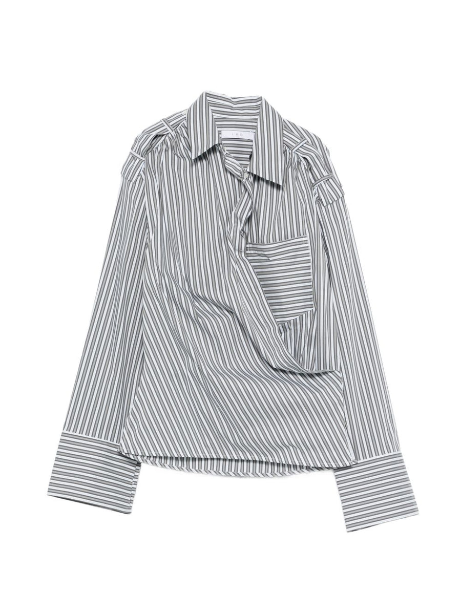 Iro Lace striped cotton shirt