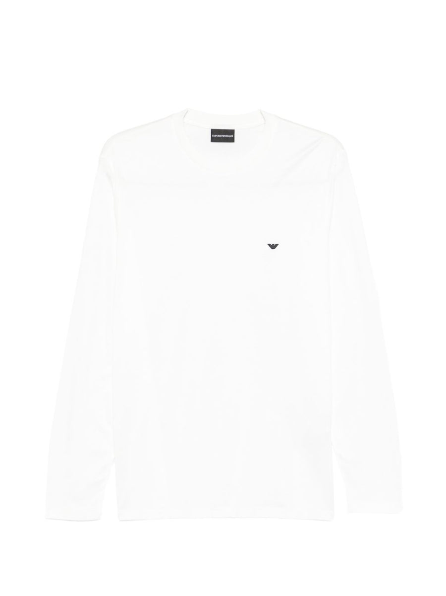 Emporio Armani Lyocell Cotton Blend T Shirt for Men Premium Everyday Luxury Topwear Chest Logo