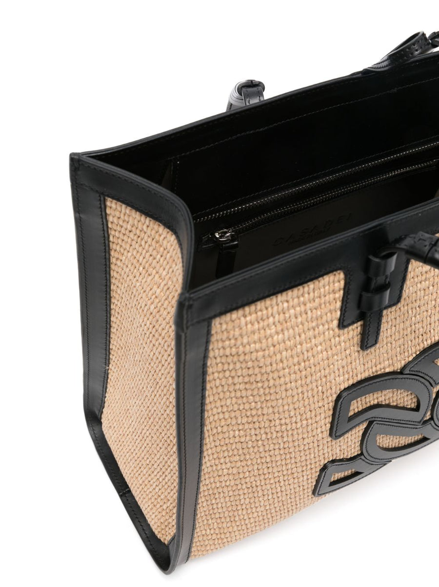 Casadei Beaurivage Raffia Shopper Bag Lightweight Structured Everyday Luxury For Women