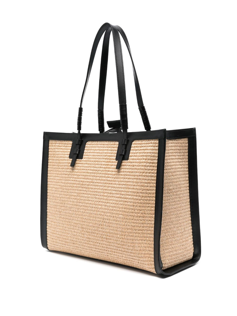 Casadei Beaurivage Raffia Shopper Bag Lightweight Structured Everyday Luxury For Women