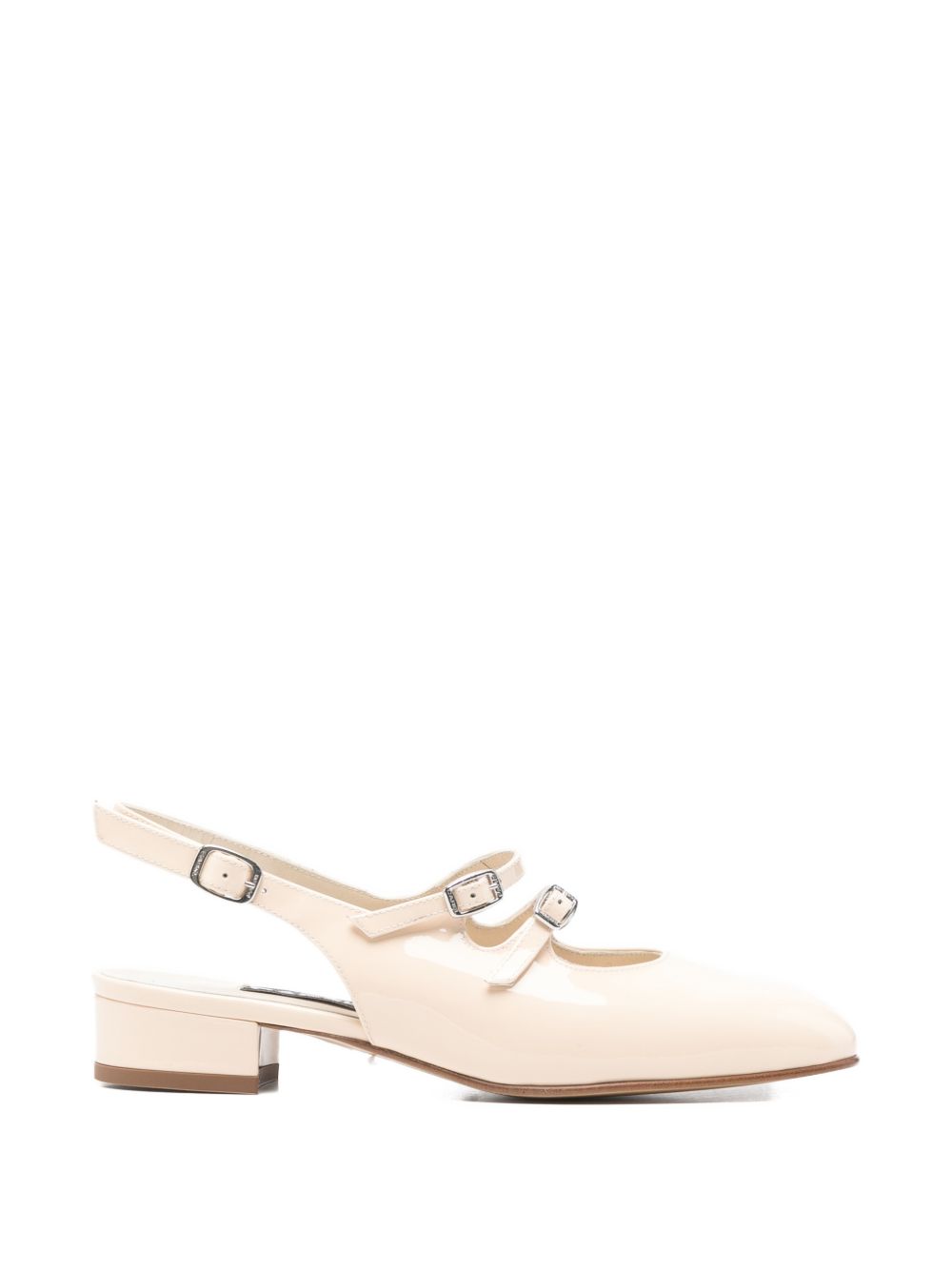 Carel Paris Peche buckle-strap flat pumps.