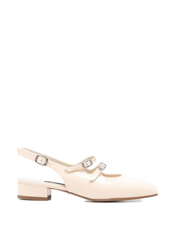 Carel Paris Peche buckle-strap flat pumps.