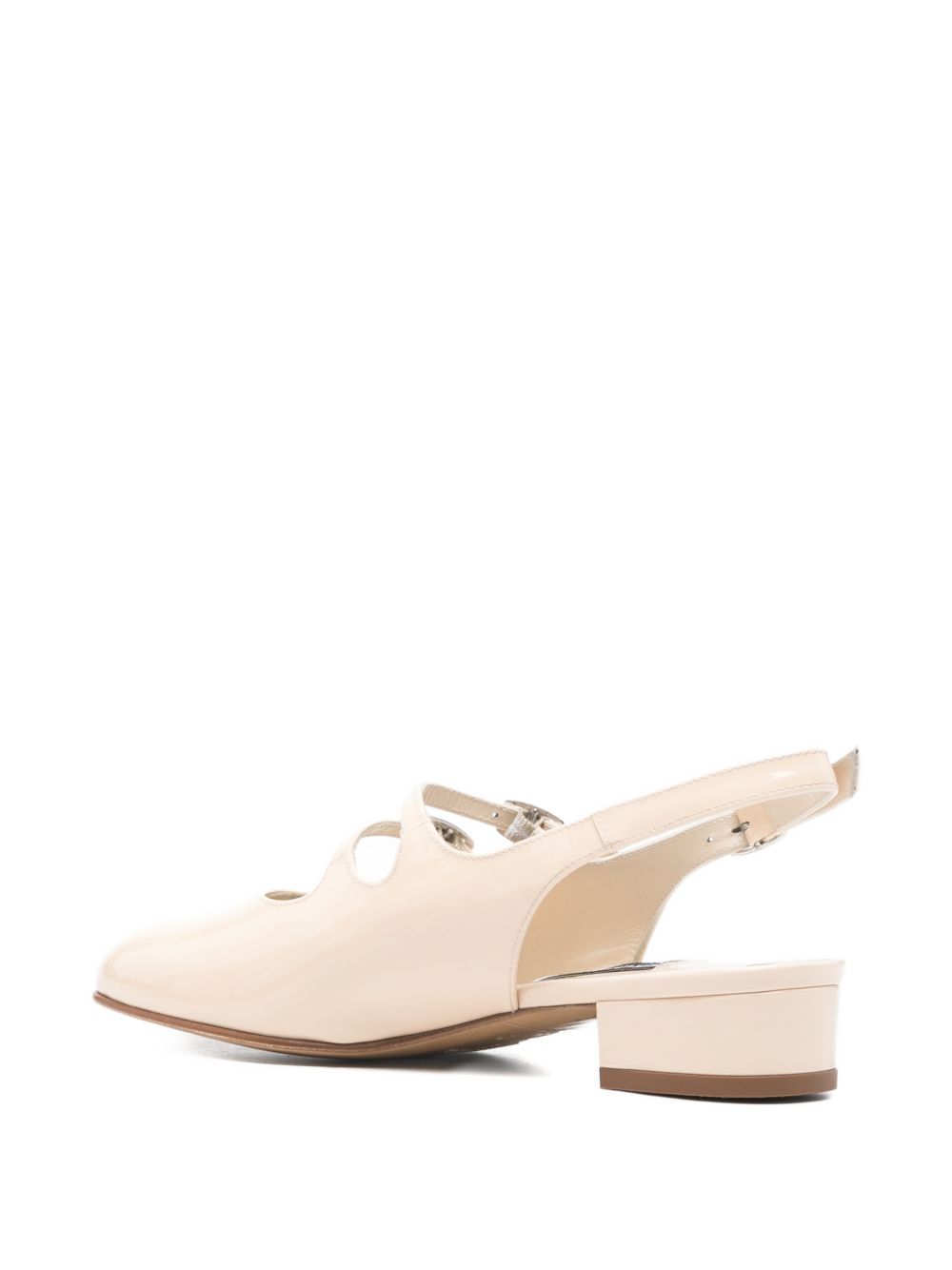 Carel Paris Peche buckle-strap flat pumps.