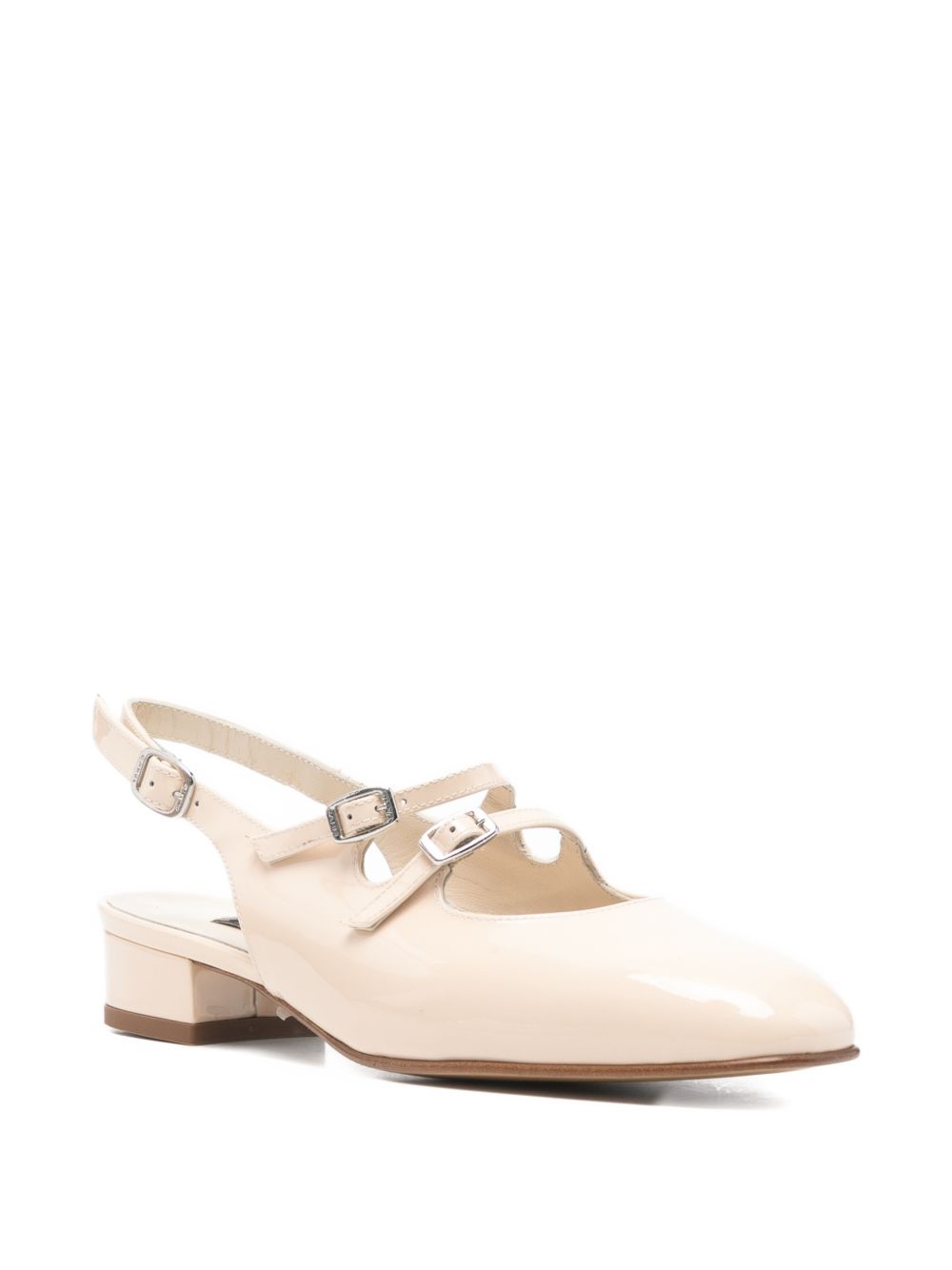 Carel Paris Peche buckle-strap flat pumps.