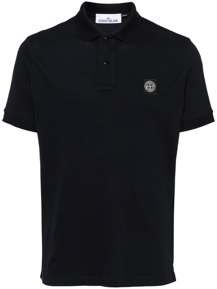 Stone Island Logo cotton polo shirt