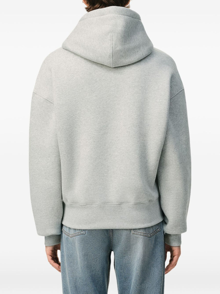 Ami Paris Ami De Coeur Cotton Hoodie for Men With Discreet Embossed Logo and Everyday Comfort