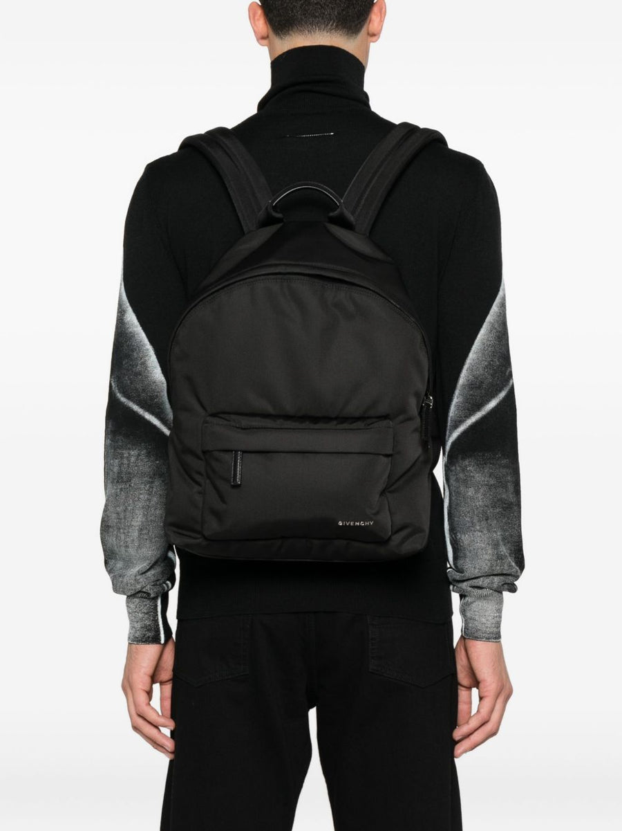 Givenchy Essential U Nylon Backpack For Men With Double Zip Closure Front Pocket Everyday Use