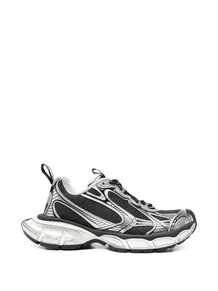 Balenciaga Sneakers for Women 3XL Luxury Black Grey Panelled Front Lace Up 4cm Heel Height