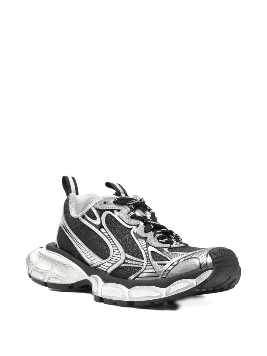 Balenciaga Sneakers for Women 3XL Luxury Black Grey Panelled Front Lace Up 4cm Heel Height