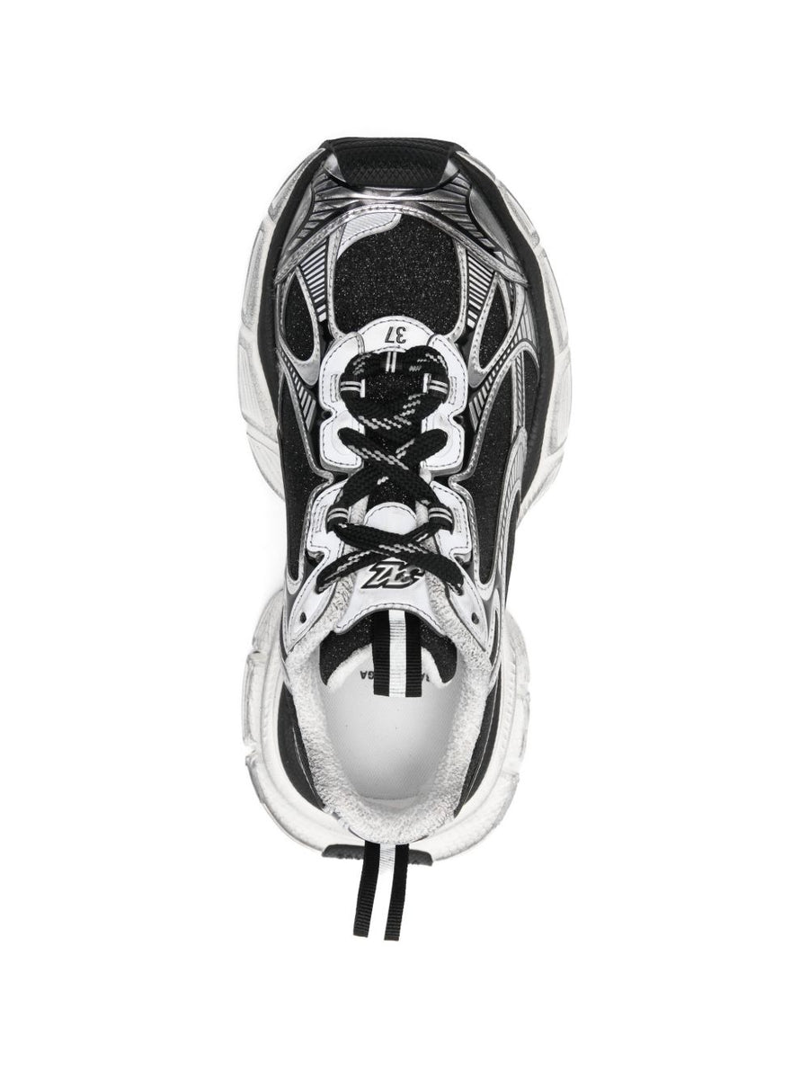 Balenciaga Sneakers for Women 3XL Luxury Black Grey Panelled Front Lace Up 4cm Heel Height