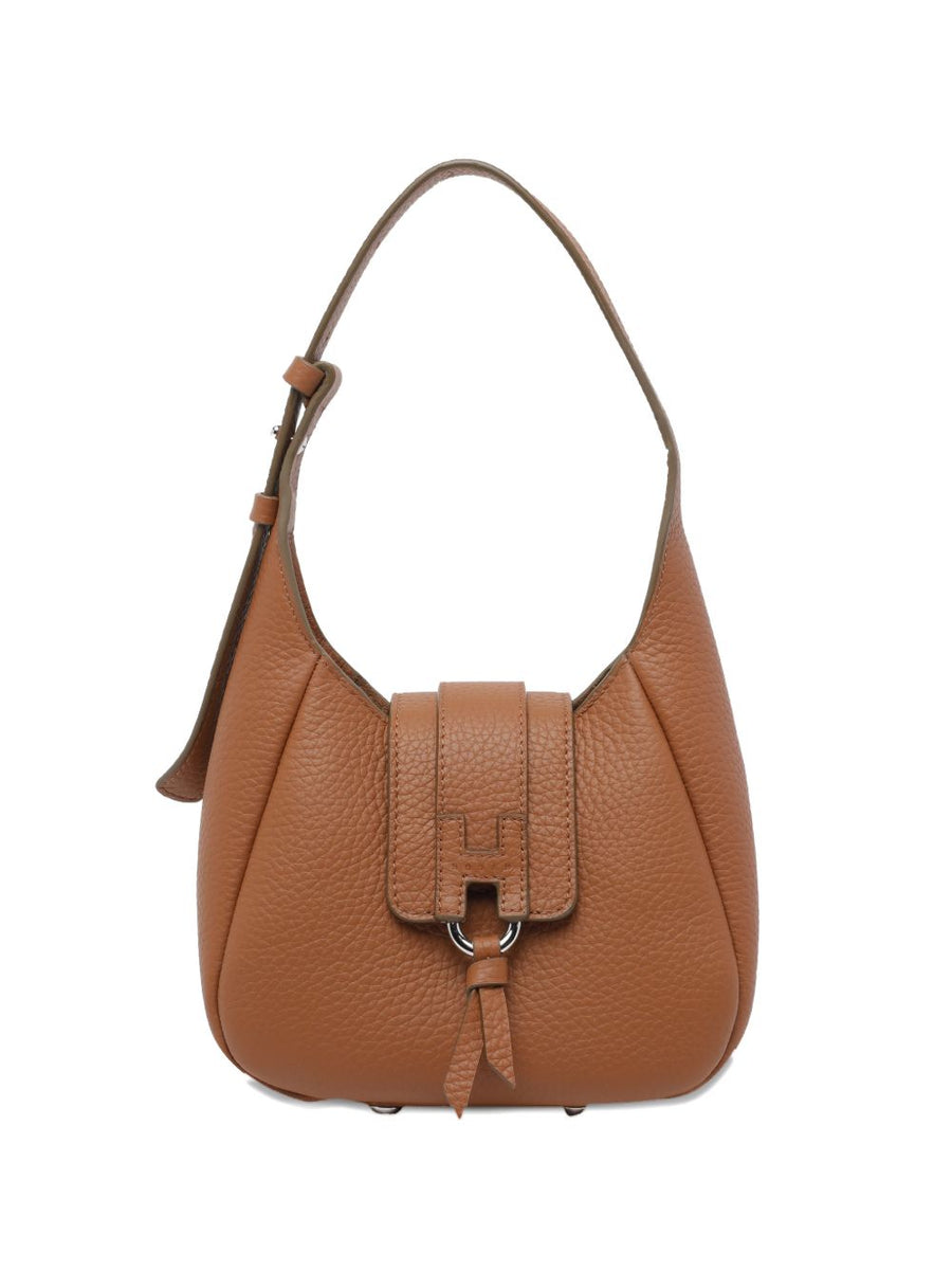 Hogan Mini Hobo Bag Calf Leather With Adjustable Strap For Women City Chic Evening Essential